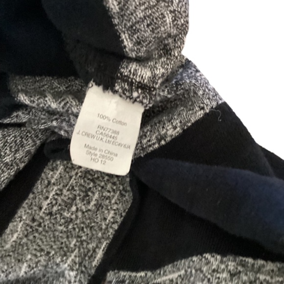 J Crew Gray & Black Maritime shift dress size small - Picture 6 of 6